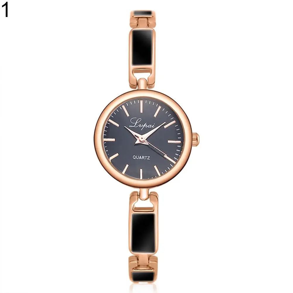 

2018 Popular Brand Luxury Women Stylish Slim Alloy Band Bracelet Wristwatch Quartz Analog Wrist Watch Gift
