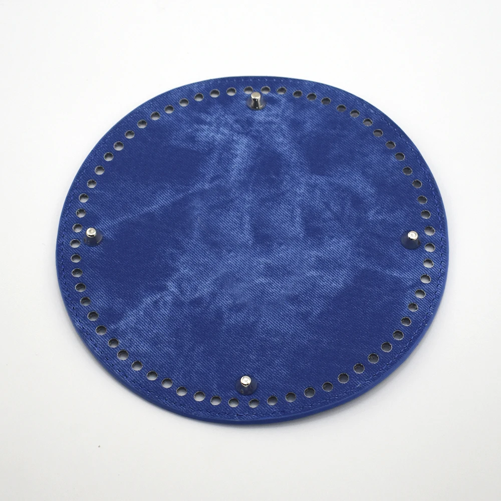 Bag Accessories Leather Bag Round Bottom Women DIY Denim Replacement Bottoms for Girls Bucket Bags Handbag Accessory 19*19cm