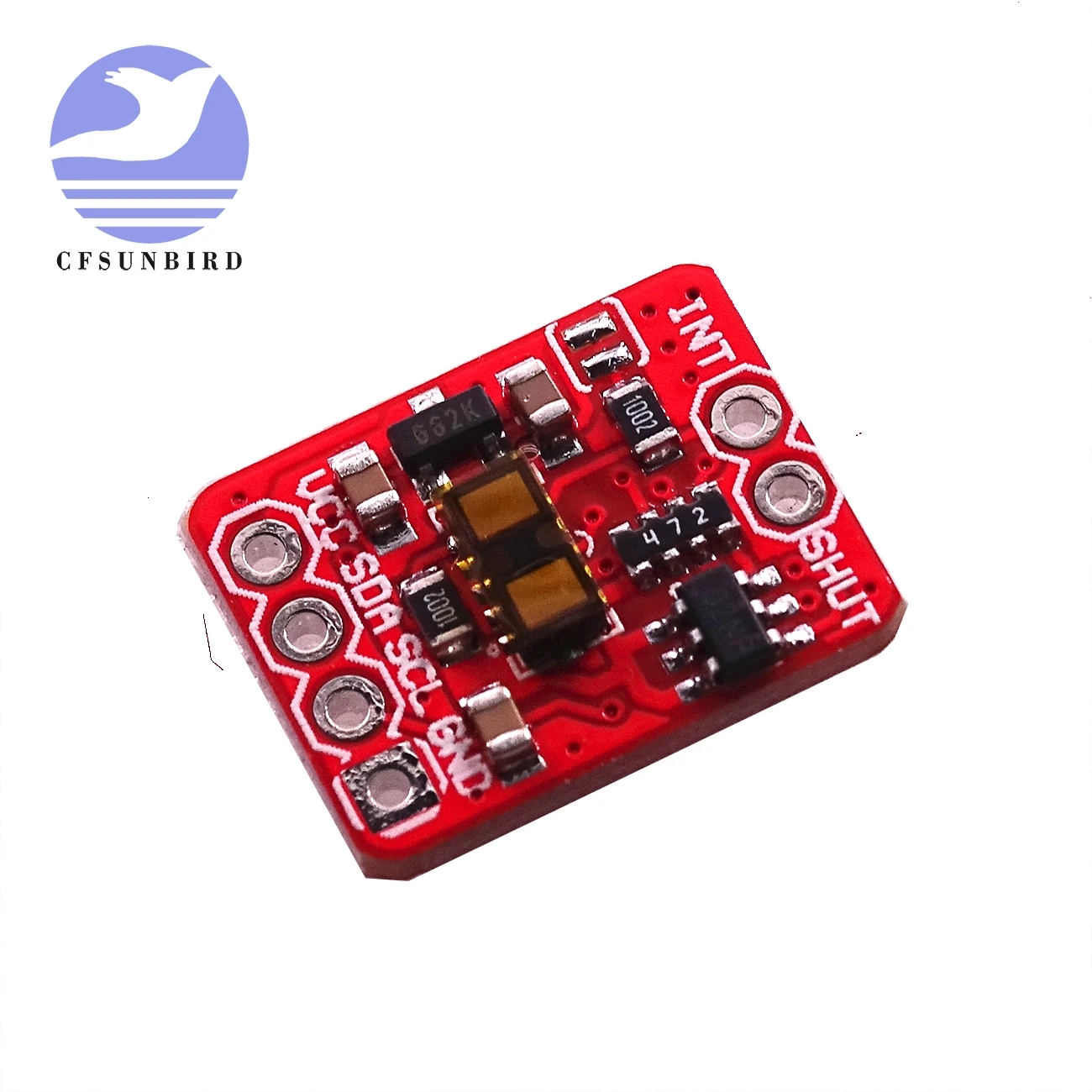 50Hz 3.3-5v VL53L1X Laser Ranging Sensor Module 4cm-4m Ranging Module ToF Distance Measurement I2C 12x17x3.2mm PCB Sensor Board