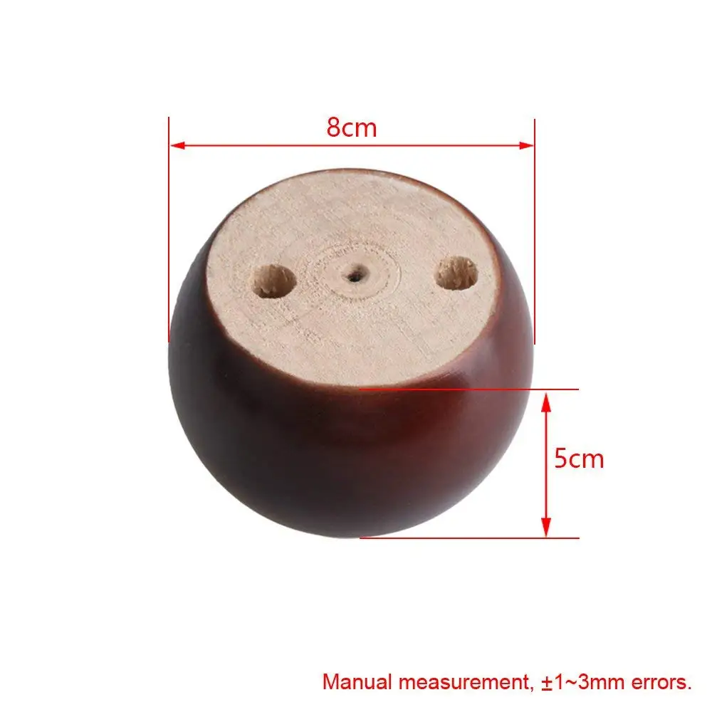 4 шт 5 см Высота деревянные ножки для мебели красный коричневый эвкалипт круглый диван стол ноги диване комод кресло ноги больше подарков