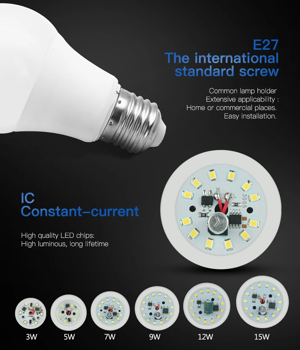 Led Bulb E14 15w 85-265v