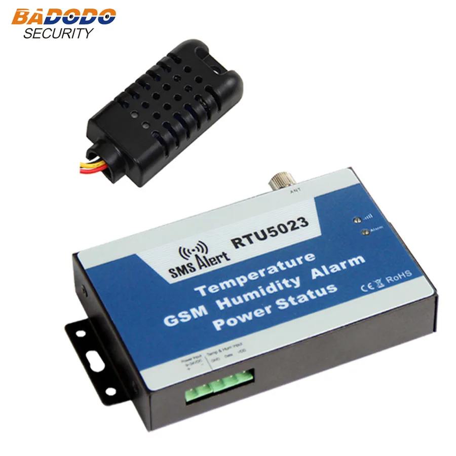 Badodo GSM 3G SMS Temperature Alarm Monitoring Green House Temperature and Humidity Monitoring Alarm RTU5023 Power Lost Alarm