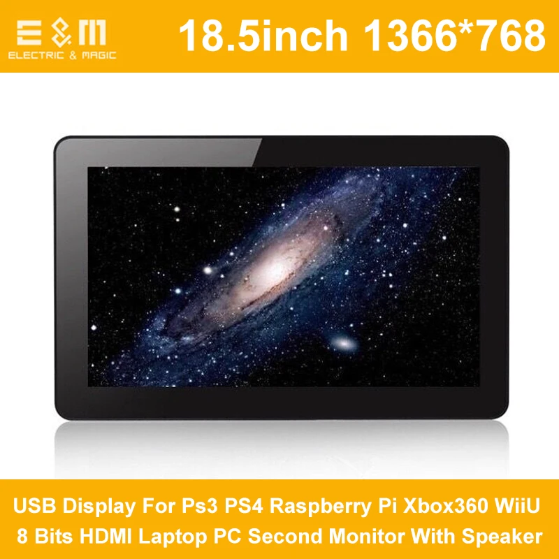 

Full New 18.5 Inch 720P USB Display For Ps3 PS4 Raspberry Pi Xbox360 WiiU 8 Bits HDMI Laptop PC Second Monitor With Speaker