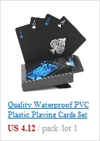 Водонепроницаемый черный золотой игральные карты коллекция бумажных карт черный бриллиант покерные карты творческие стандартные игральные карты игральные кости