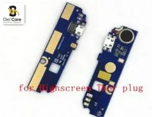 

New 5" inch Highscreen Thor SmartPhoneDeputy board charging plug end microphone genuine original small plates deputy board