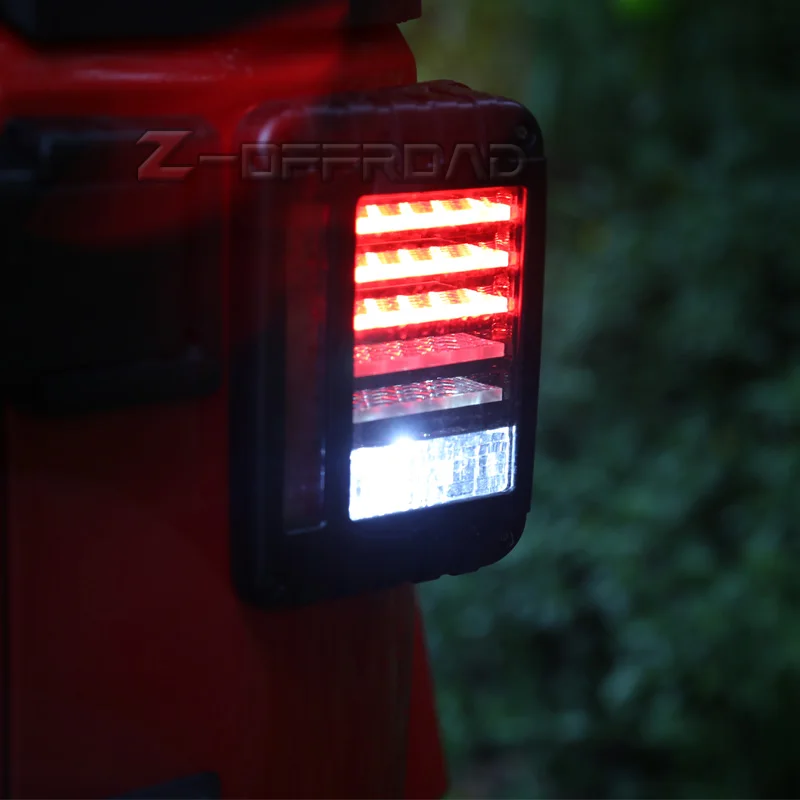 

For Jeep Wrangler JK 2007~2016 easy install US&EU Version LED tail lights assembly with turn signal lamp&Reserve lighting&brake