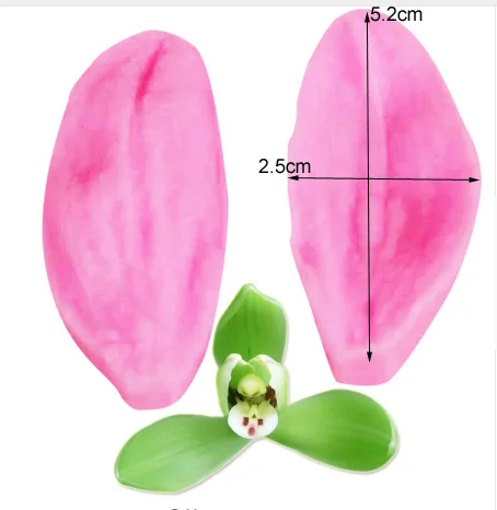 Силиконовая форма и резак для орхидеи Phalaenopsis помадки инструменты украшения