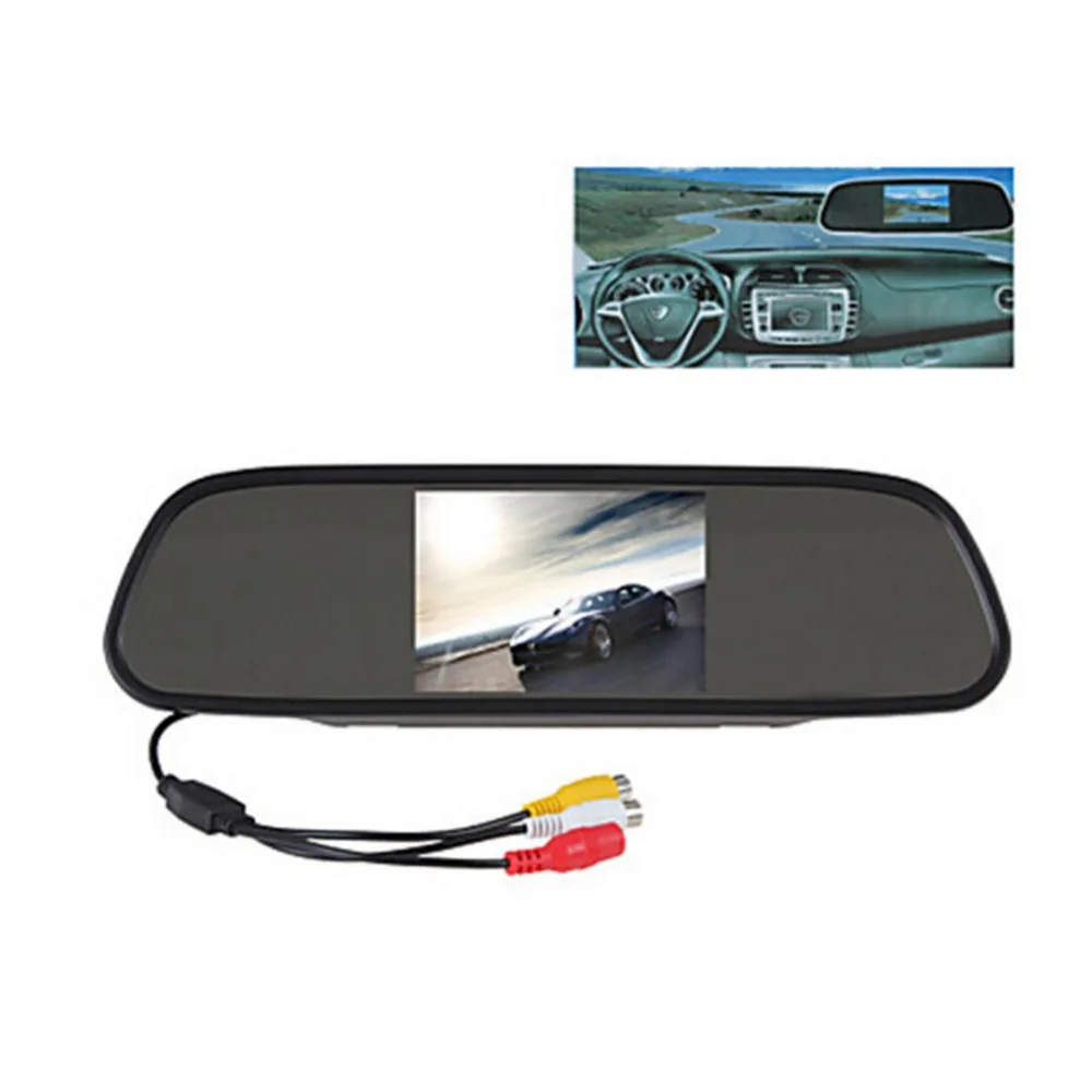 4.3inch 12V Universal Car Rearview Mirror Display LCD Digital High definition HD DVD VCD Car