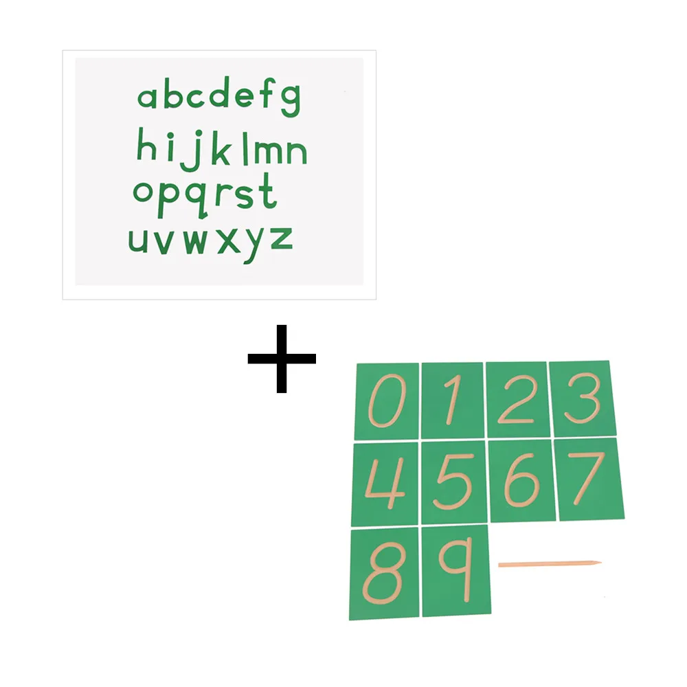 

Letters and Numbers Writing Learning Set Wooden Montessori Language and Math Toys Preschool Early Eudcational Toys Children Gift