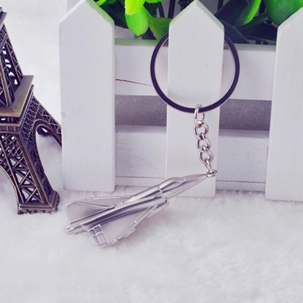 

1 PC Aircraft Airplane Model Keychain Keyrings Airplane Couple Key Chain Cool Boy Men's Gift