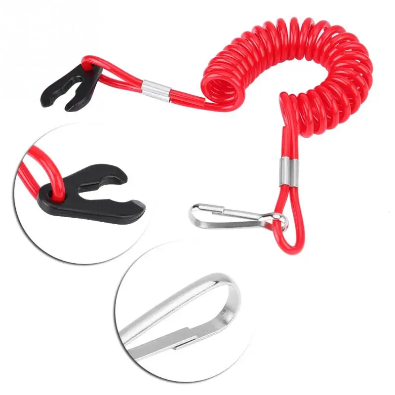

New Boat Outboard Engine Ignition Emergency Kill Stop Switch Key Lanyard Rope Clip Hook Fit for Yamaha All Series motorboat