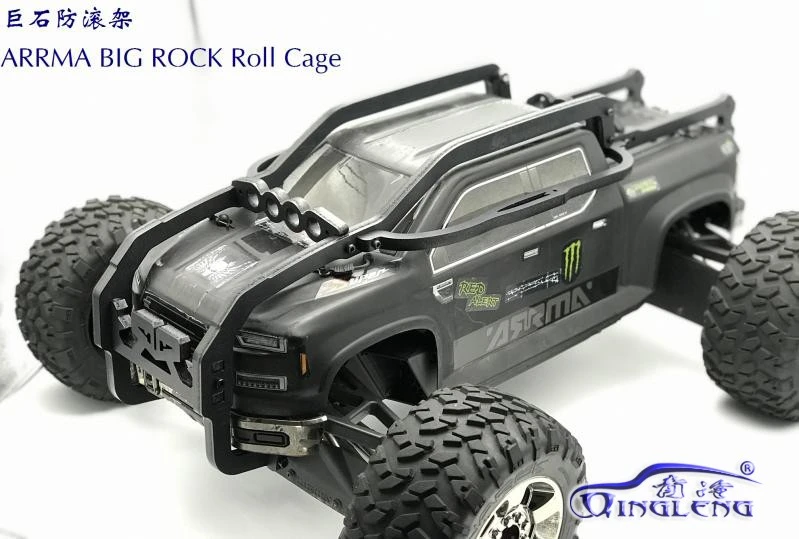 Wheelie Bar Für ARRMA NERO BIG ROCK 1/8 RC Body Shell Roll Cage Rahmen Schutz Wheelie Bar Für ARRMA NERO BIG ROCK 1/8 RC Body Shell Roll Cage Rahmen Schutz