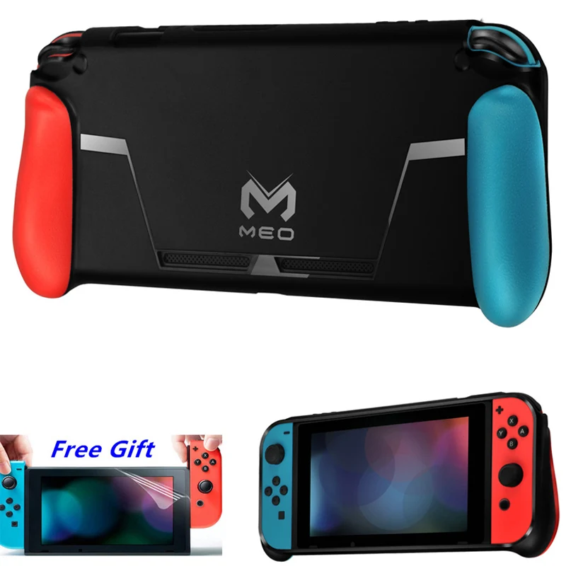 Nintend Switch Protector Case Guard Cover Tpu Shell Handle Grip W/ Game