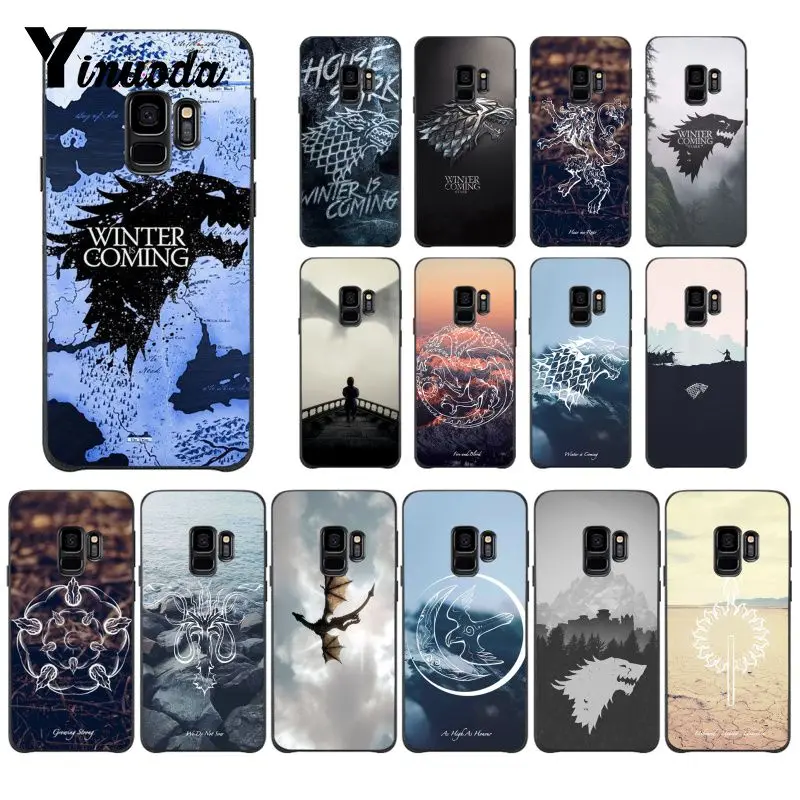 Yinuoda Черный силиконовый чехол для Samsung GALAXY Note9 Note2 Note3 Note5 Note7 Note8 | Мобильные