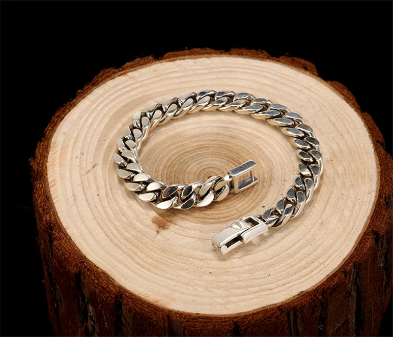 High Quality sterling silver bracelet men