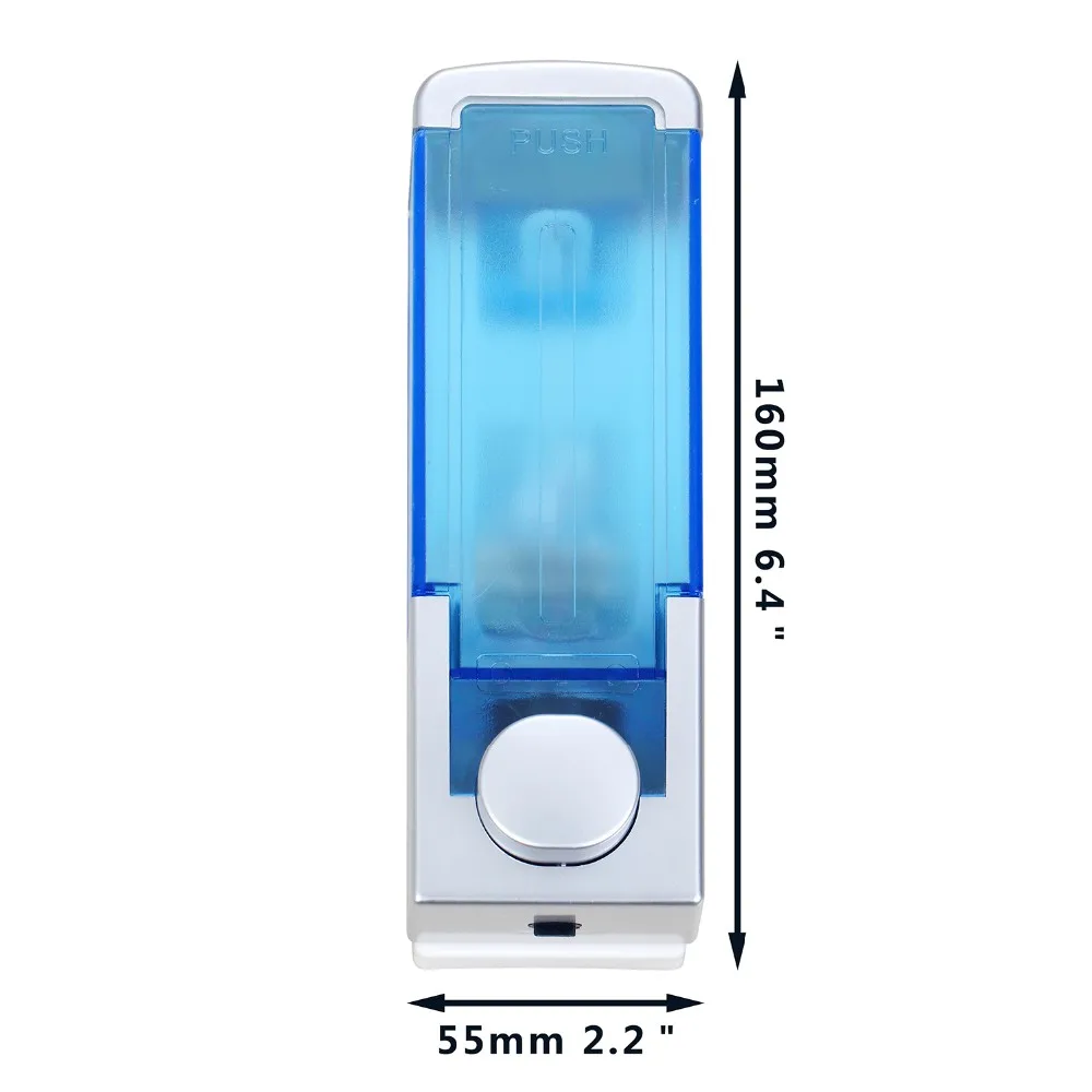 Monite синий настенный дозатор для антисептика шампунь для ванной диспенсер для ванной комнаты Санузел дозаторы жидкого мыла