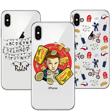 TV Stranger Things Design Clear TPU Soft silicone Phone Case Cover For iPhone X 5S SE