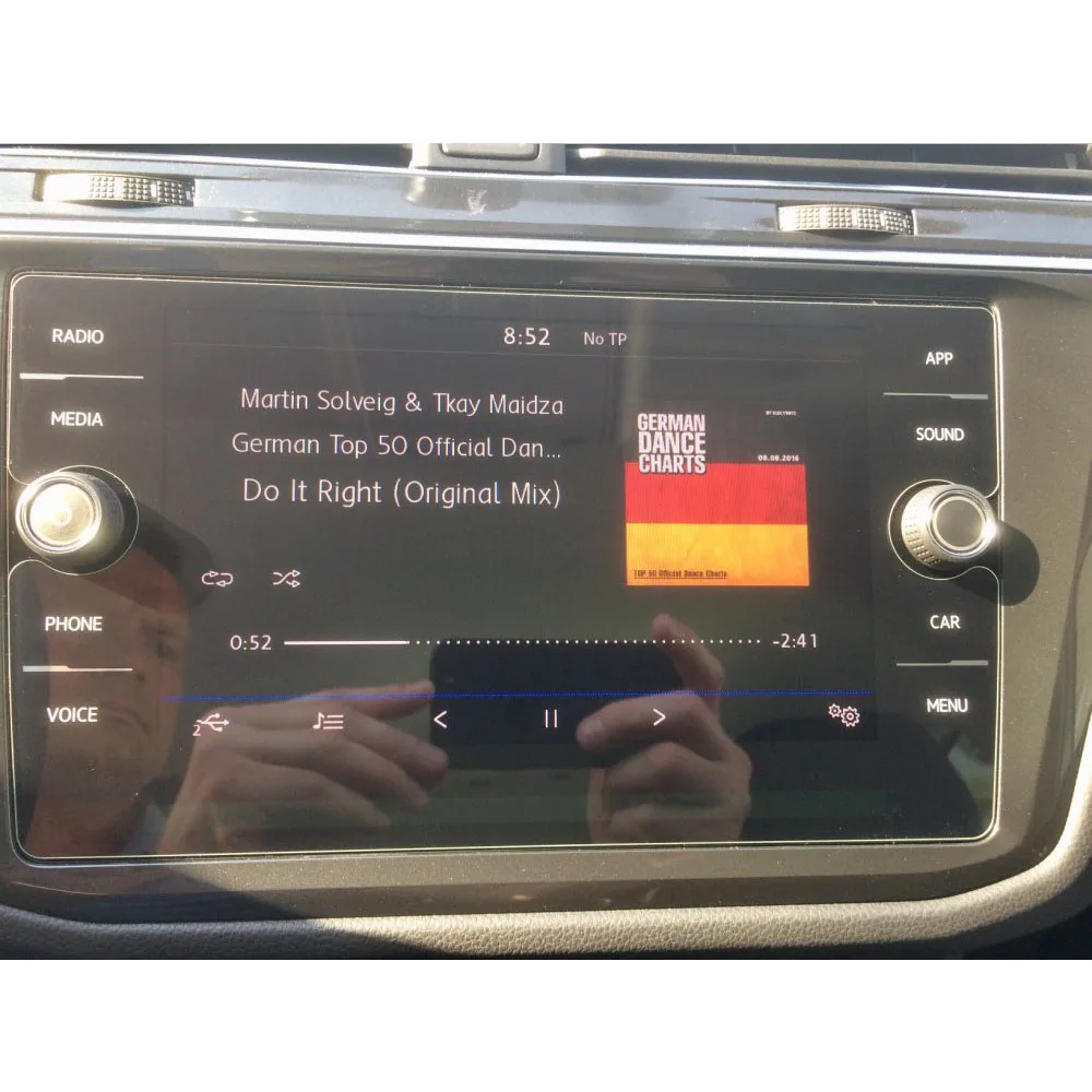 Защитное стекло для экрана GPS навигатора 8 дюймов защитная пленка Volkswagen Tiguan Atlas 2018