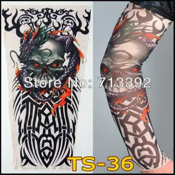 

30Pcs Nylon Tattoo Sleeves Fake Temporary Tattoo 140 Styles Sleeves For You Choose Free Shipping