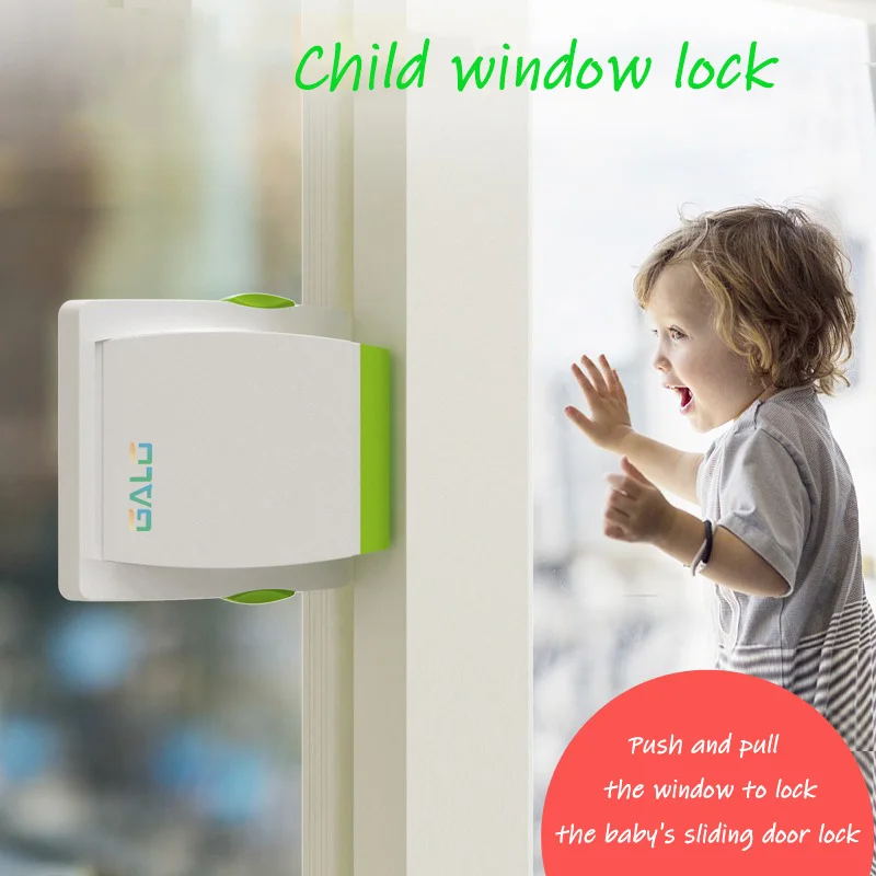 Children's window safety lock baby sliding door window protection