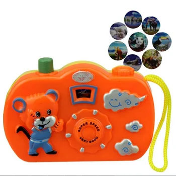 

2019 Baby Cartoon Projection Camera Toys Animal Model Light Projection Education Learning Toy for Children Random Colors