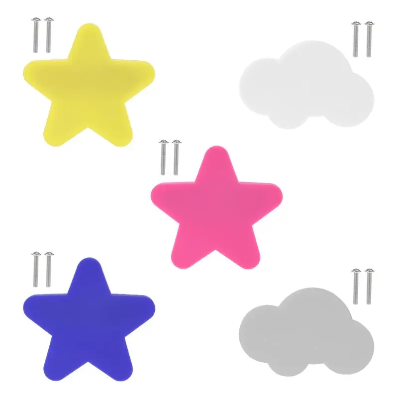 

2019 New Children Cartoon Handle Star Cloud Shape For Door Cabinet Drawer Anti-collision Grip Handles