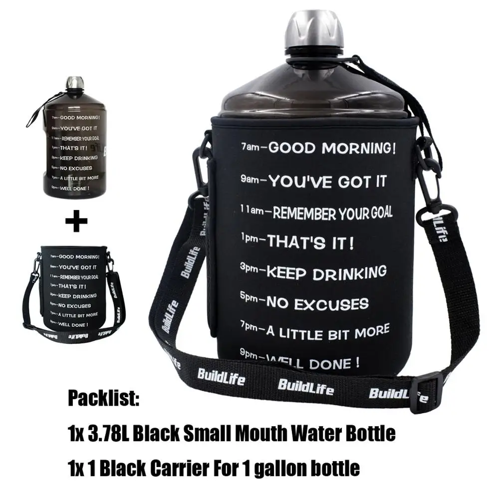 Buildlife 128 унций держатель бутылки для воды ткань для дайвинга сумка с плечевым ремнем и ремешком для рук встроенный кошелек с карманом для мобильного телефона - Цвет: Black Pack w Bottle