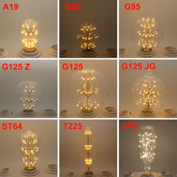 

A19 ST64 G80 G95 G125 Wine Bottle LED Bombilla Edison Lamp E27 Vintage Bulb Light Lampada Edison Bulb Retro Lamp Ampoules Decor