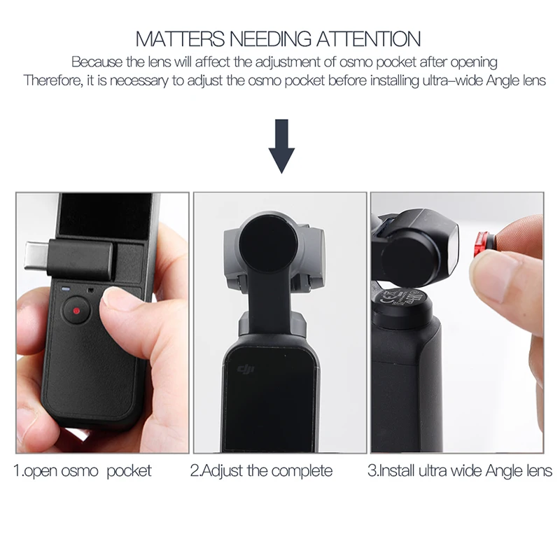 big Wide-angle lens filter Magnetic adsorption mounts for dji osmo Pocket camera Handheld gimbal Accessories 1 (12)