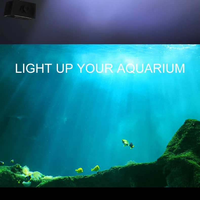 Аквариумный светильник из алюминиевого сплава для водных растений с гибкой головкой светодиодный светильник ing для аквариума 220 В~ 240 В ультра тонкий для аквариума
