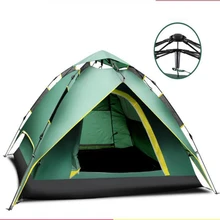 Tent outdoor 3 – 4 field fully-automatic water-resistant double layer camping tent set/110809