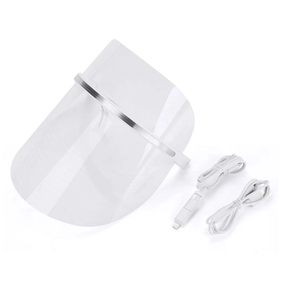 

LED Light Photon Face Mask Skin Rejuvenation Wrinkle Removal 2 colors automatically change Face Beauty Spa Instrument