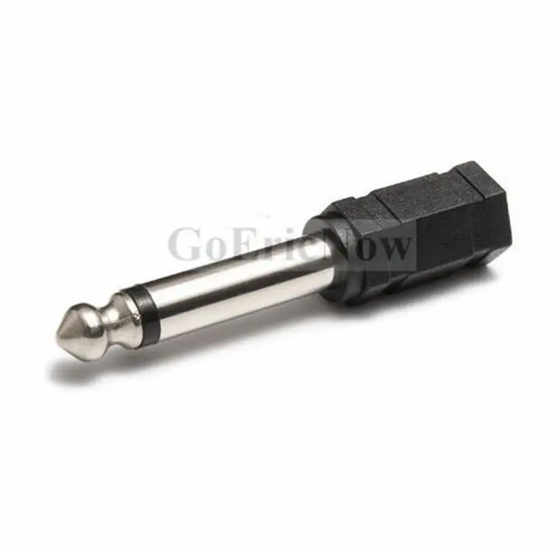 

1pcs Audio 6.5mm 6.35mm Mono/Stereo 1/4" inch to 3.5mm Electric piano keyboard electronic drum adapter