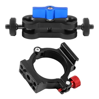 

1/4 Adapter Ring Mount Extension Bracket Clip Adapter Clamp with Magic Arm Mount Adapter for Zhiyun Smooth 4 Handle Gimbal