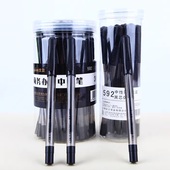 

12/30Pcs Winning 0.5mm Black Ink Gel Pen Needle Tip Business Office Carbon Gel Pens for Student School Supplies Stationery