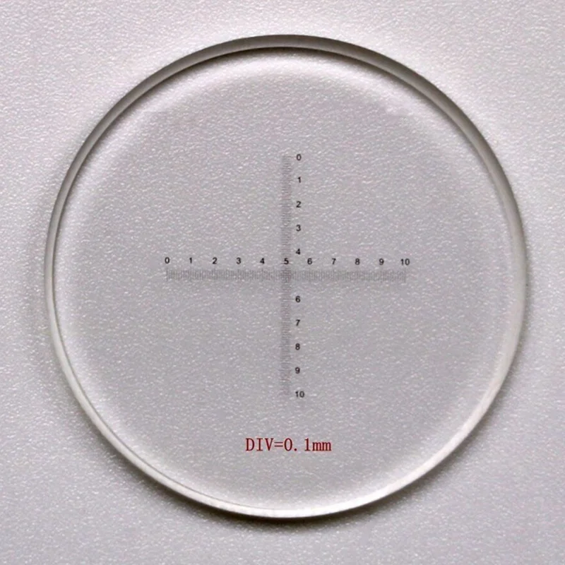 Окуляр микроскопа DIV = 0 1 мм микрометр для калибровки калибровочный gratule Cross