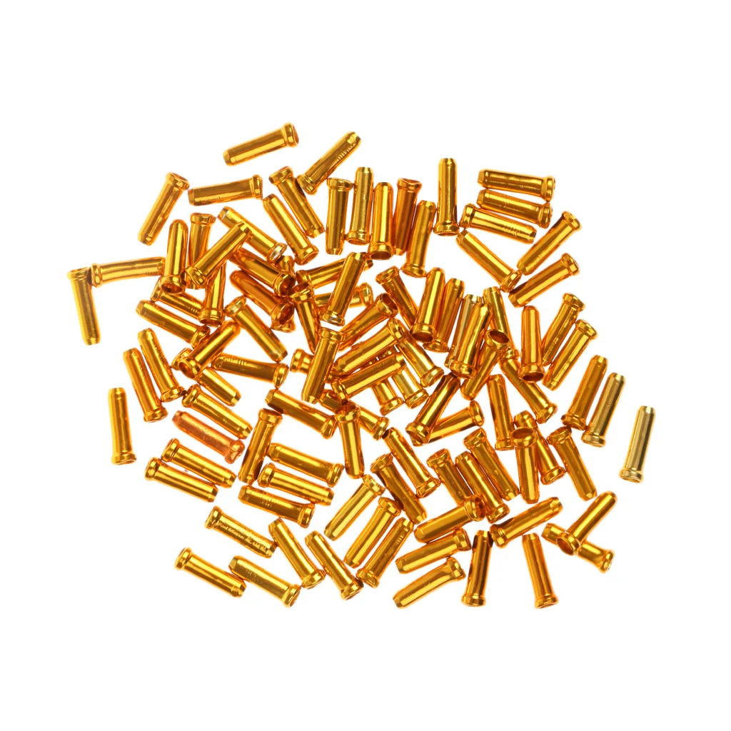 100pcs/set Bike Bicycle Brake Shifter Inner Cable Tips Wire End Cap Crimps