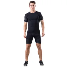 Брендовая футболка шорты для мужчин компрессионные колготки комплекты нижнего белья