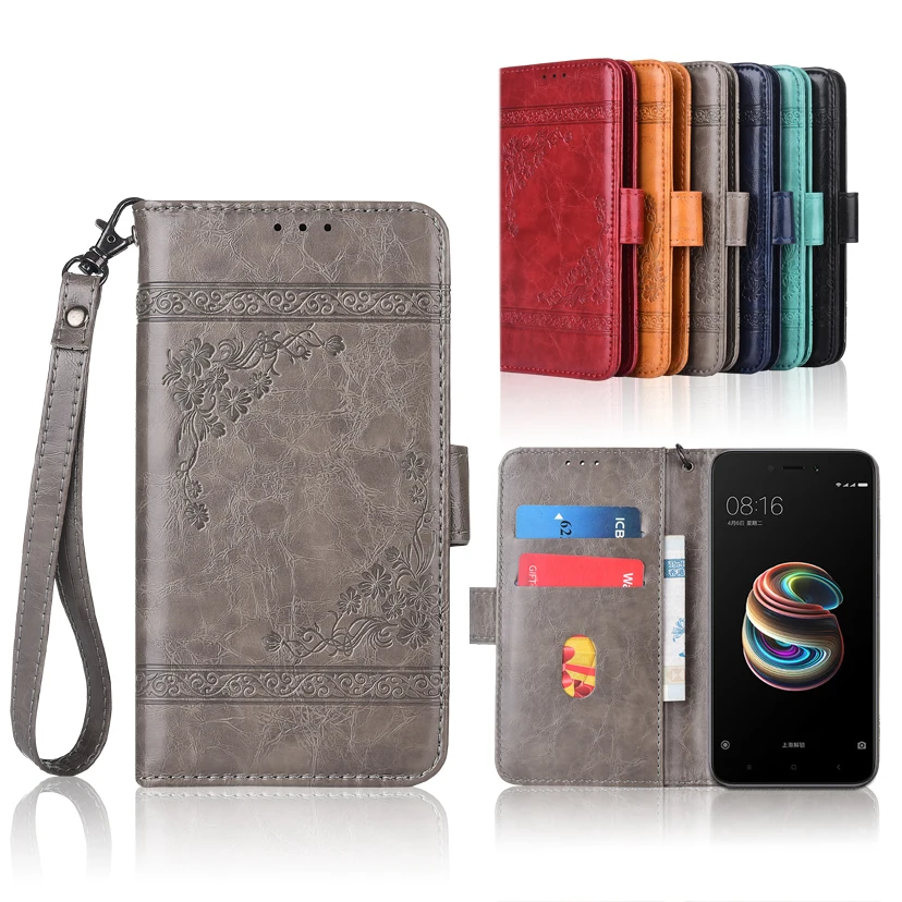 

Wallet Case for Xiaomi Mi 4i 4c Mix 2S Mi5s 5X A1 A2 6X 8 9 SE CC9 9T Pro 100% Special PU Leather Embossing Book Case