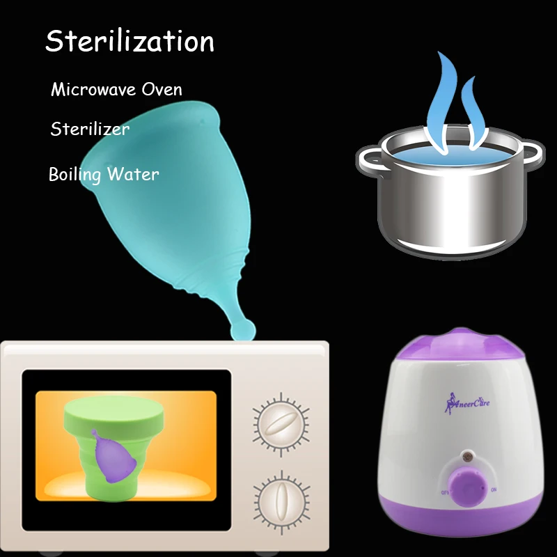 Силиконовый для использования в медицине чашки менструальная чаша Женская гигиена многоразовая чашка хорошо, чем прокладки леди чашки менструальные чашки