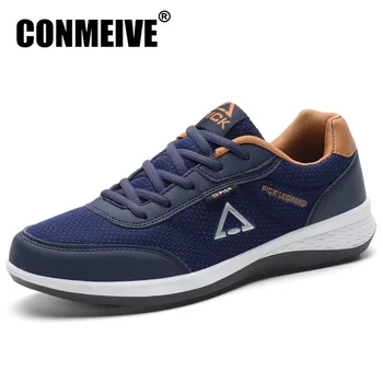 

Hot Breathable Mesh Casual Shoes MenComfortable Light Summer Man Sneakers Lace-Up Fashion Brand Flat Shoe Male Size 38-45