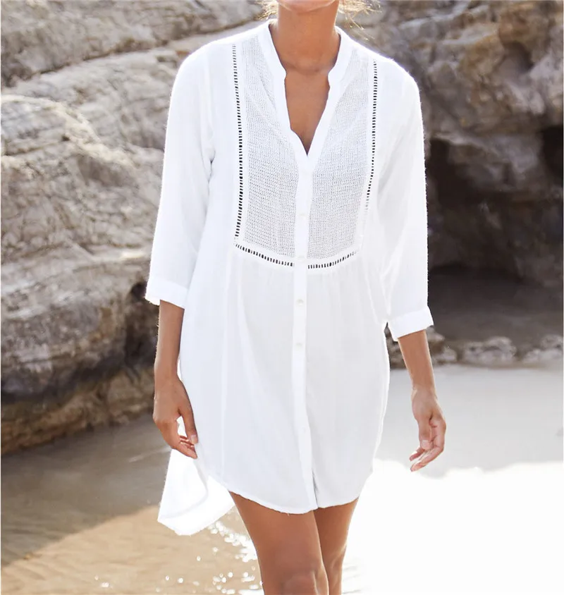 long white bathing suit cover up