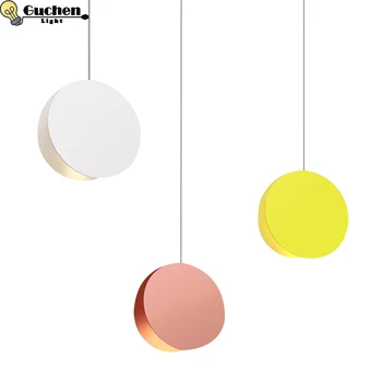 

Nordic simple bar hanging lamp colored Pendant Light restaurant, bedroom, bedside lights, modern art and creative lighting Rated