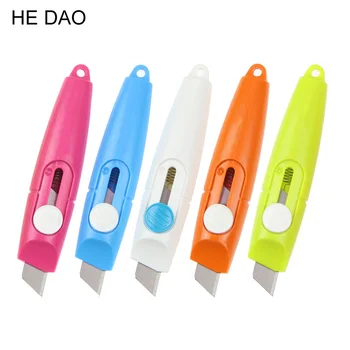 

1 PC Mini Utility Sweet Candy Color Portable Knife Paper Cutter Cutting Paper Razor Blade Creative Household Supplies