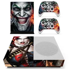 Новая наклейка на кожу для консоли Xbox One S и 2 контроллера для Xbox One Slim Skins наклейка-DC Joker и Harley Quin