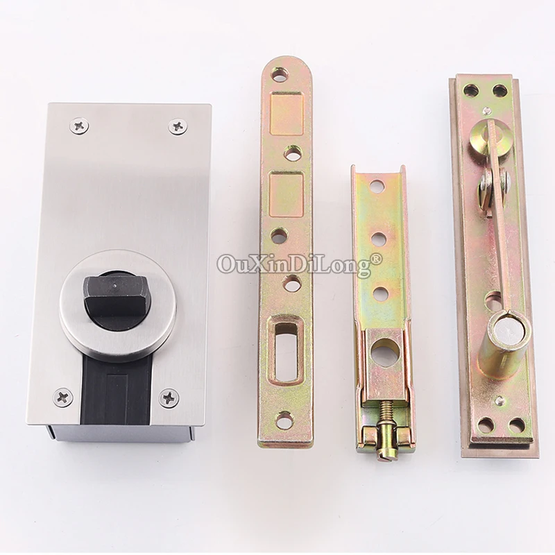High Quality 1Set Heavy Duty Door Pivot Hinges 360 Degree Rotary Floor Spring Door Hinges Install Up and Down Load-bearing 400KG