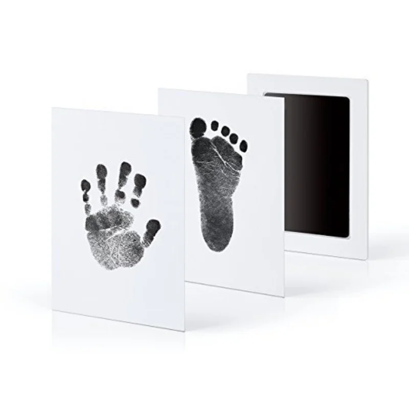 Baby Non-Toxic Handprint Footprint Kit Souvenir Stamp Pad Stamps Toys DIY Watermark Clay Toys