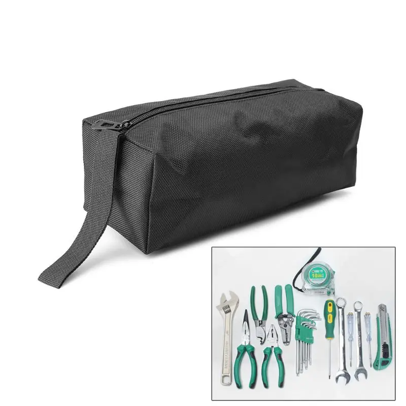 1pc Oxford Canvas Tool Bag Zipper Hardware Storage Toolkit Travel Makeup Hand Pouch tool chest for sale