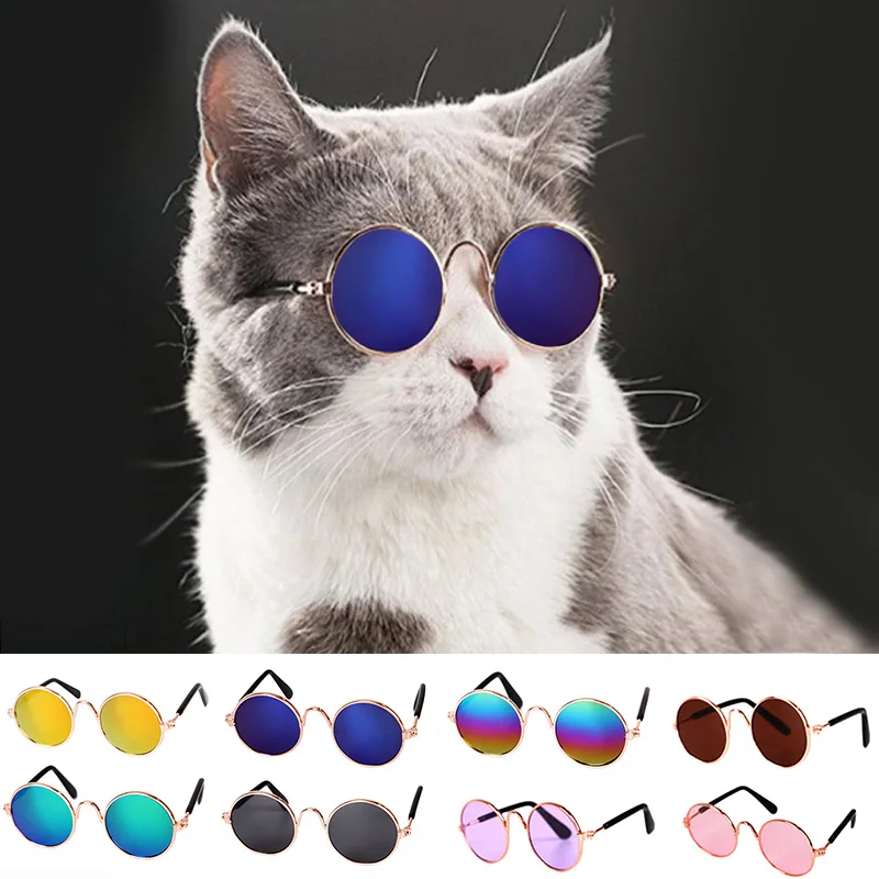 IVYSHION 1pc Lovely Cat Glasses Dog Glasses font b Pet b font Products For Little Cat