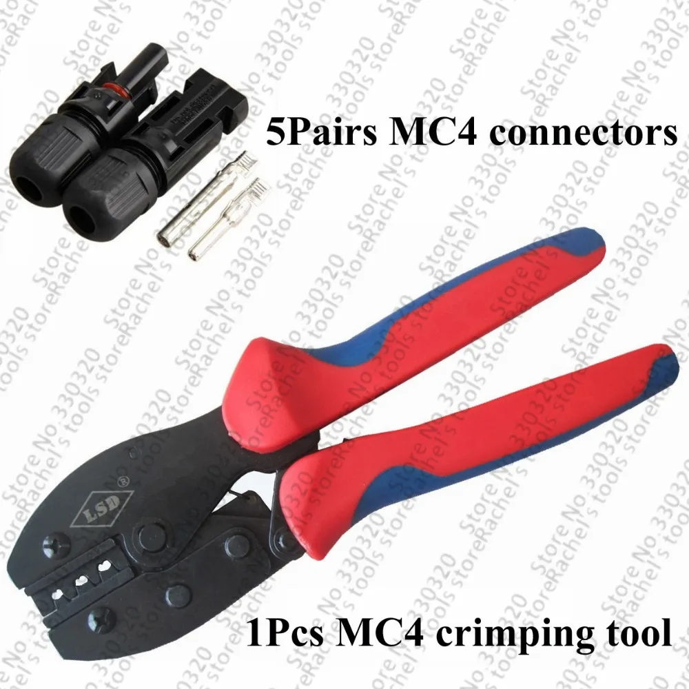 Solar MC4 Crimping Tools with 5pairs MC4 solar connector for Solar